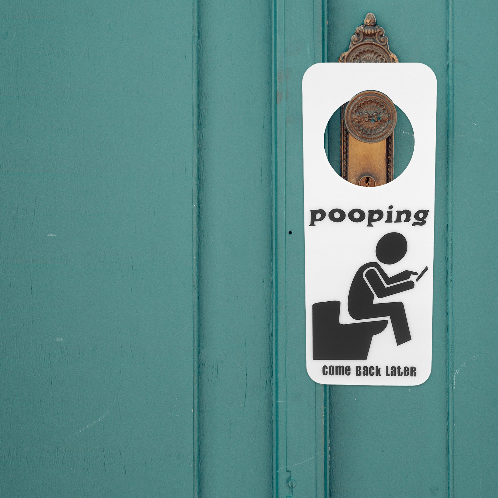 Home Bathroom Occupied Sign - Bathroom Hanging Door Sign Funny Occupied
