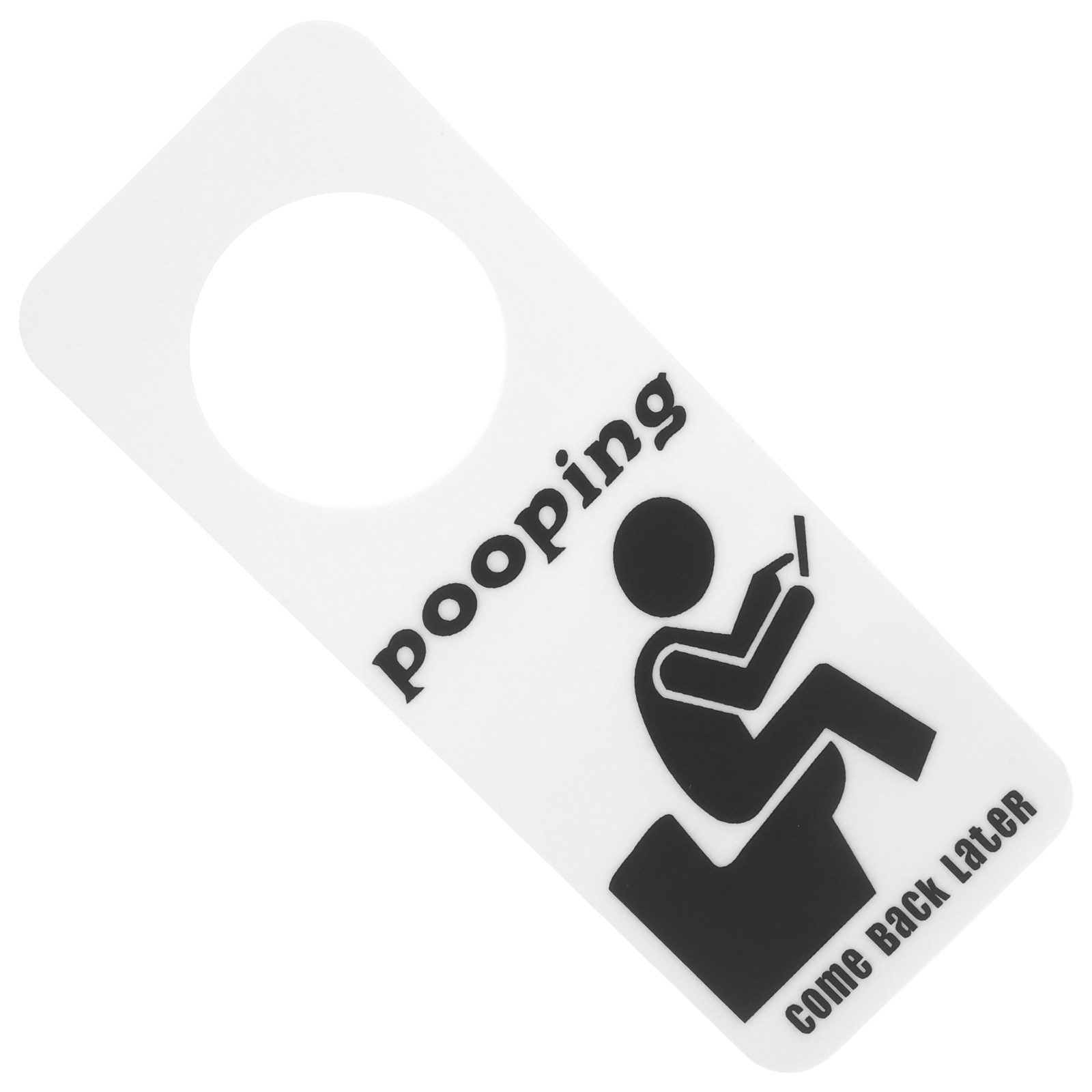 Home Bathroom Occupied Sign - Humorous Bathroom Sign Occupied Door Hanger