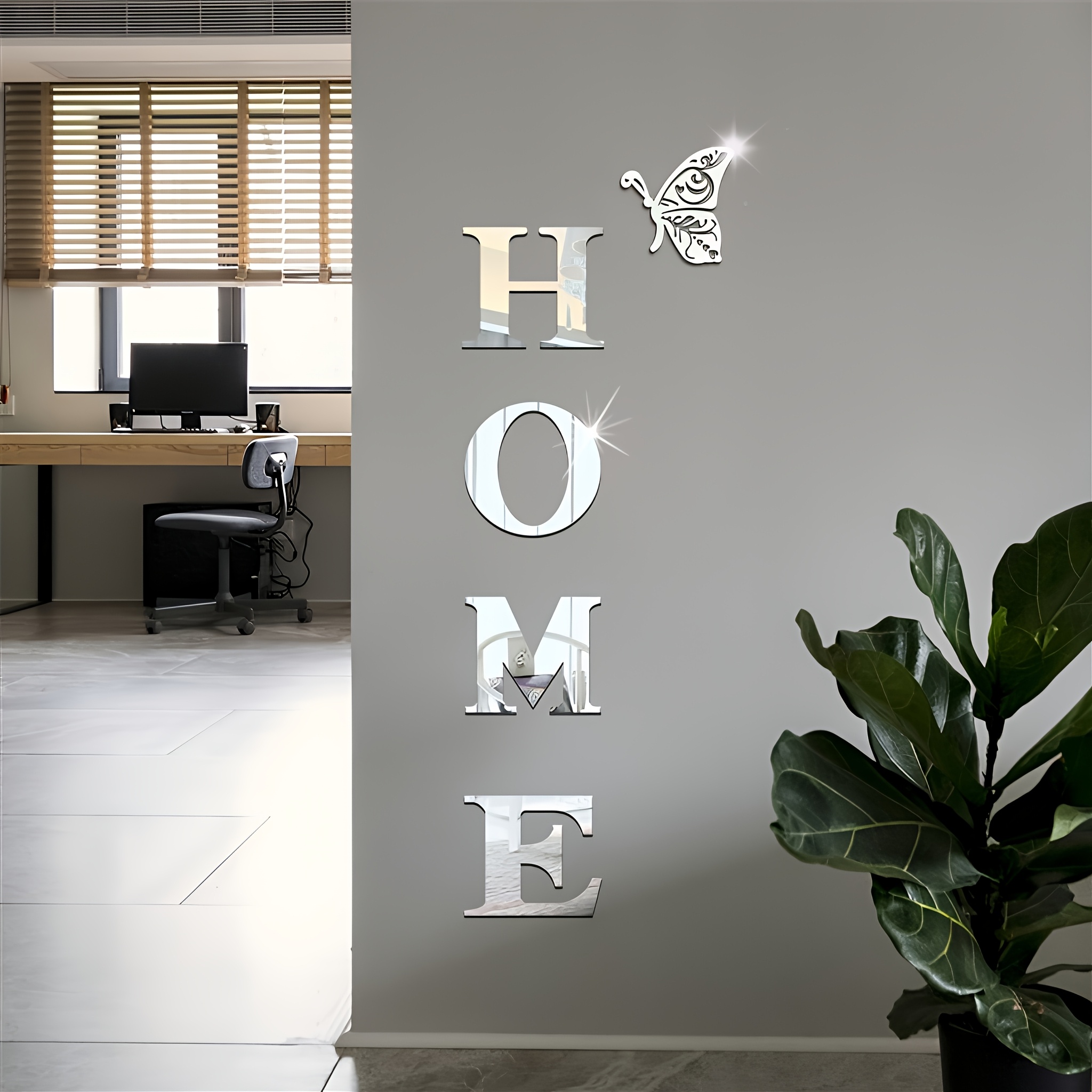 Home Goods Bathroom Mirrors - 1Set 3D Mirror Wall Sticker New