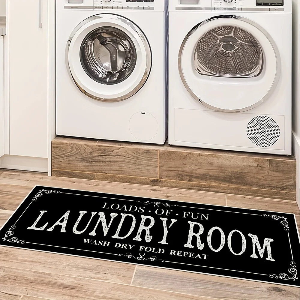 Home Bathroom Gadgets - Laundry Room Rug Runner Non Slip