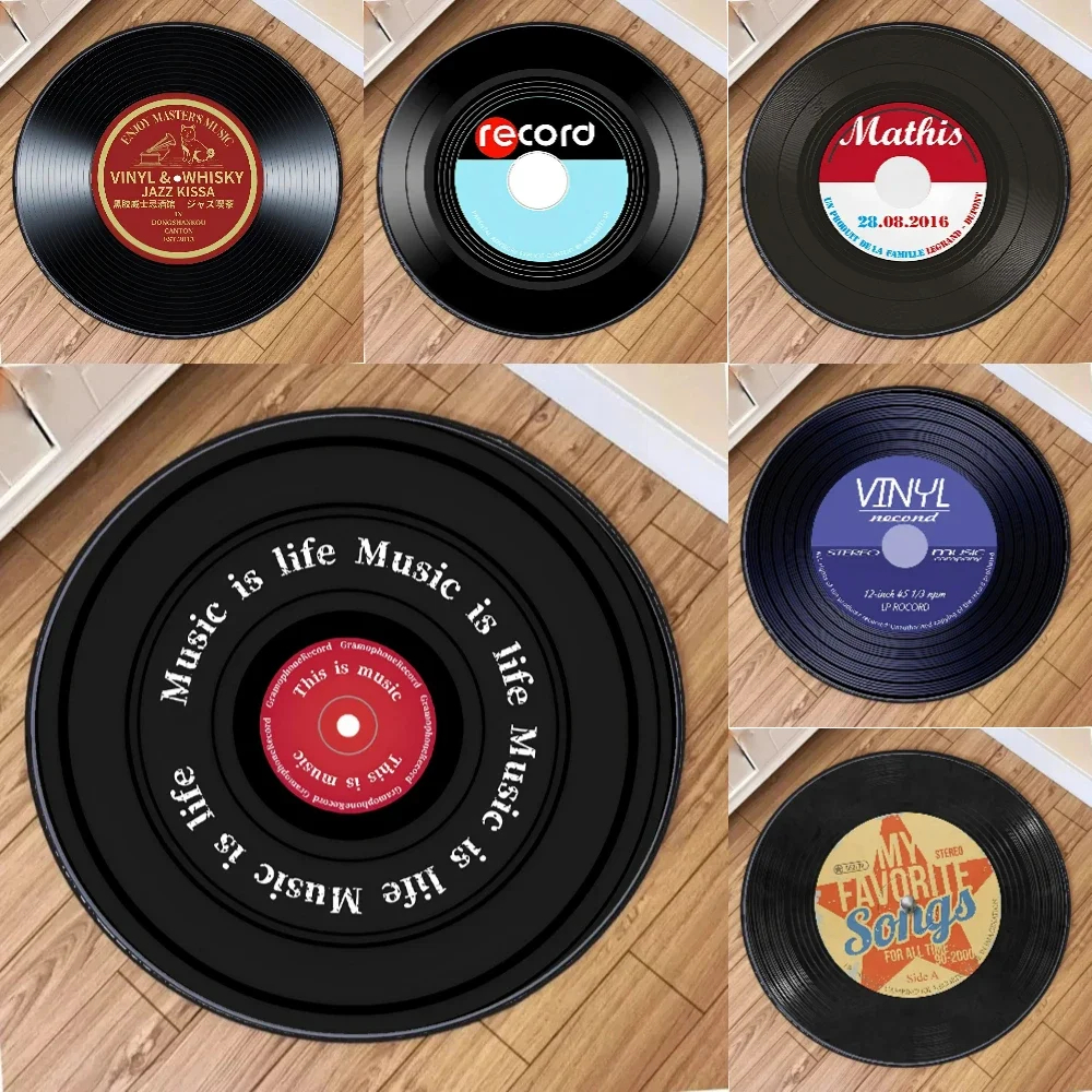 Home Decor Bathroom Ideas - 1pc Luxury Vinyl Record Ideas Pattern