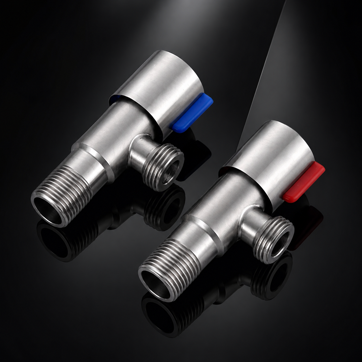 Home Bathroom Water Heater - Stainless Steel Hot Cold Inlet Valve