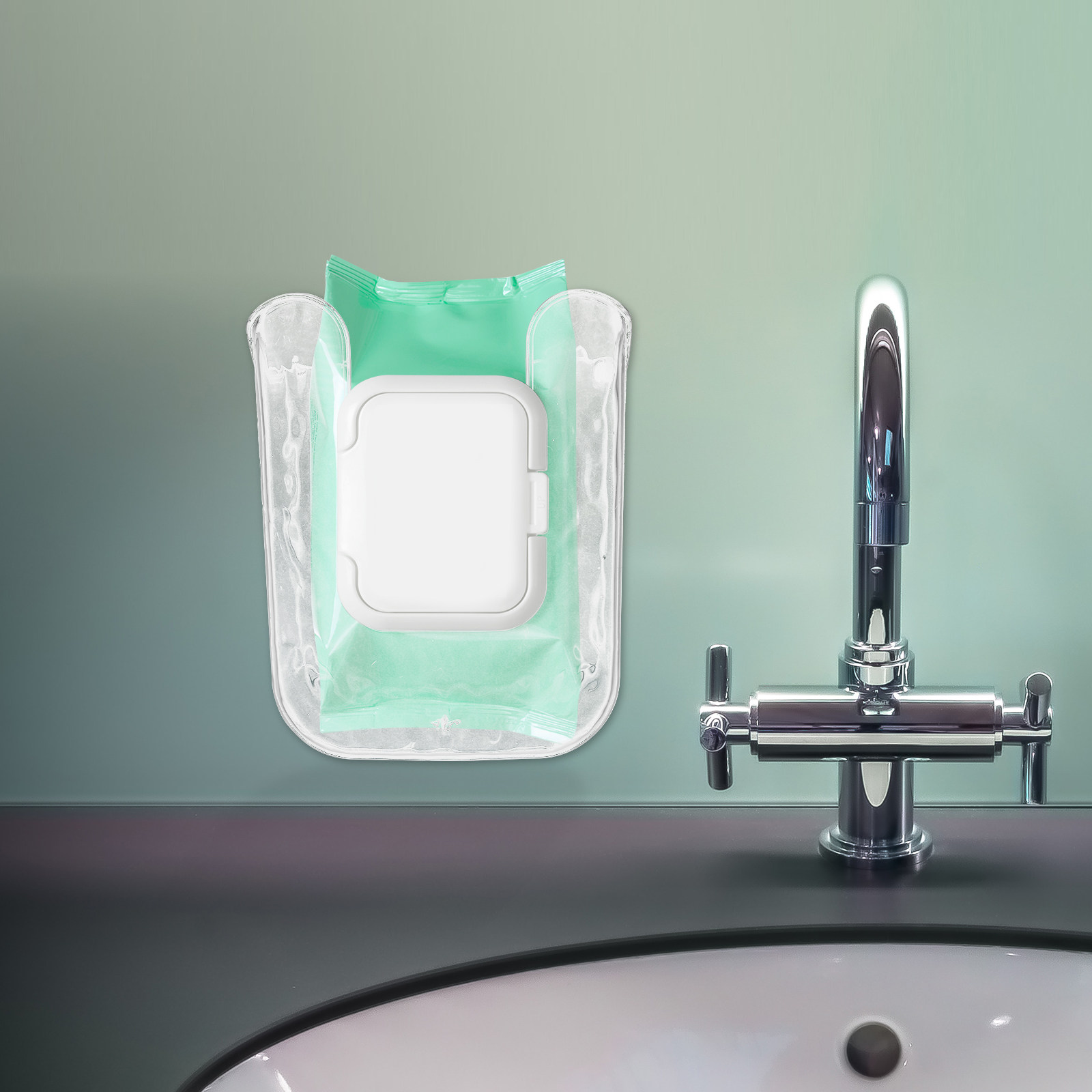 Bathroom Wall Shelf Wipe Dispe - Home Bathroom Towel Dispenser avaliação e preço