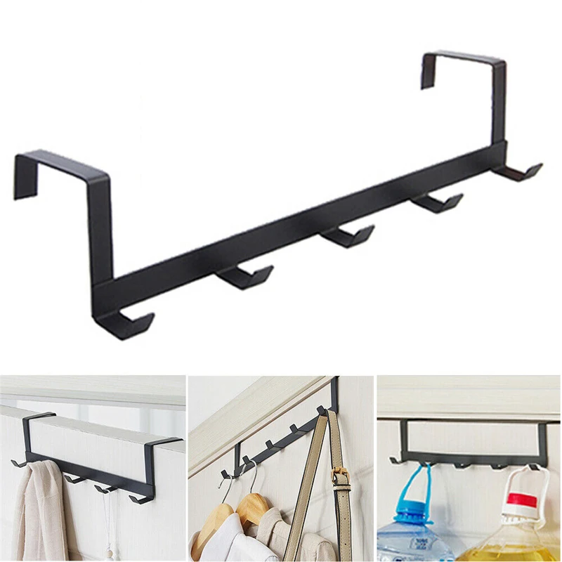 Hooks Over The Door 5 Hooks Ho - Home Bathroom Gadgets avaliação e preço
