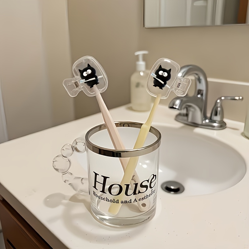 2Pcs Kitten Rose Toothbrush Co - Home Bathroom Accessories avaliação e preço