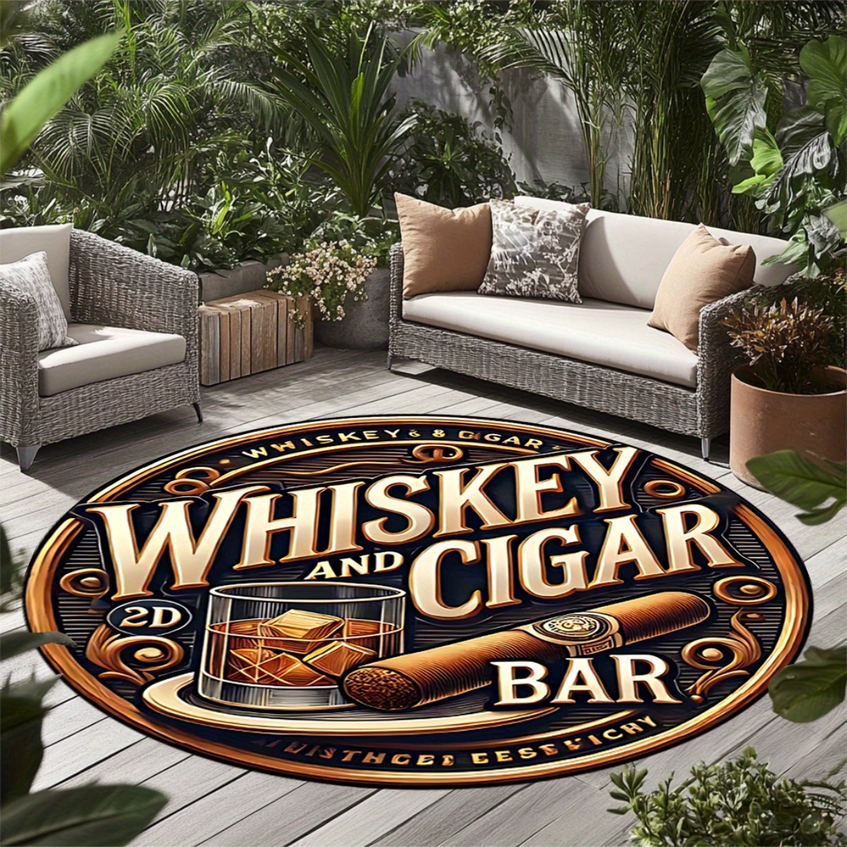 Vintage Whiskey Glasses Round  - Home Decor Bathroom Ideas avaliação e preço