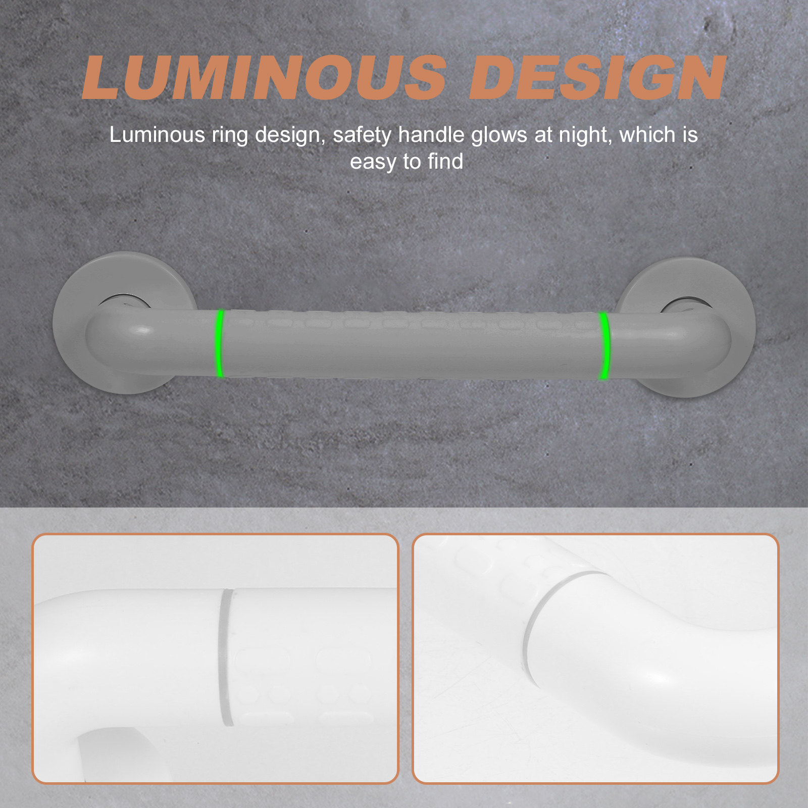 Thickened Anti-Slip Safety Gra - Home Bathroom Grab Bar avaliação e preço