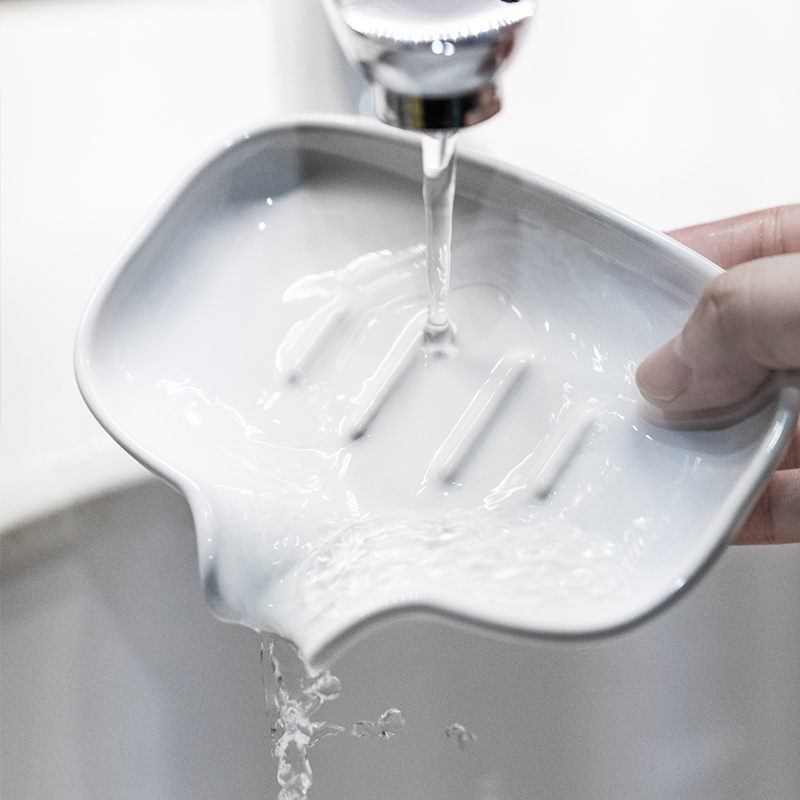 1pc Ceramic Drain Soap Dish Ho - Home Bathroom Gadgets avaliação e preço