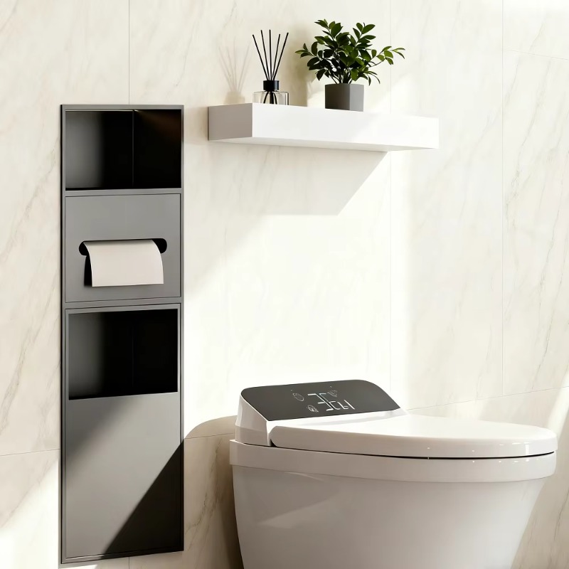 Multifunctional stainless stee - Home Bathroom Towel Dispenser avaliação e preço