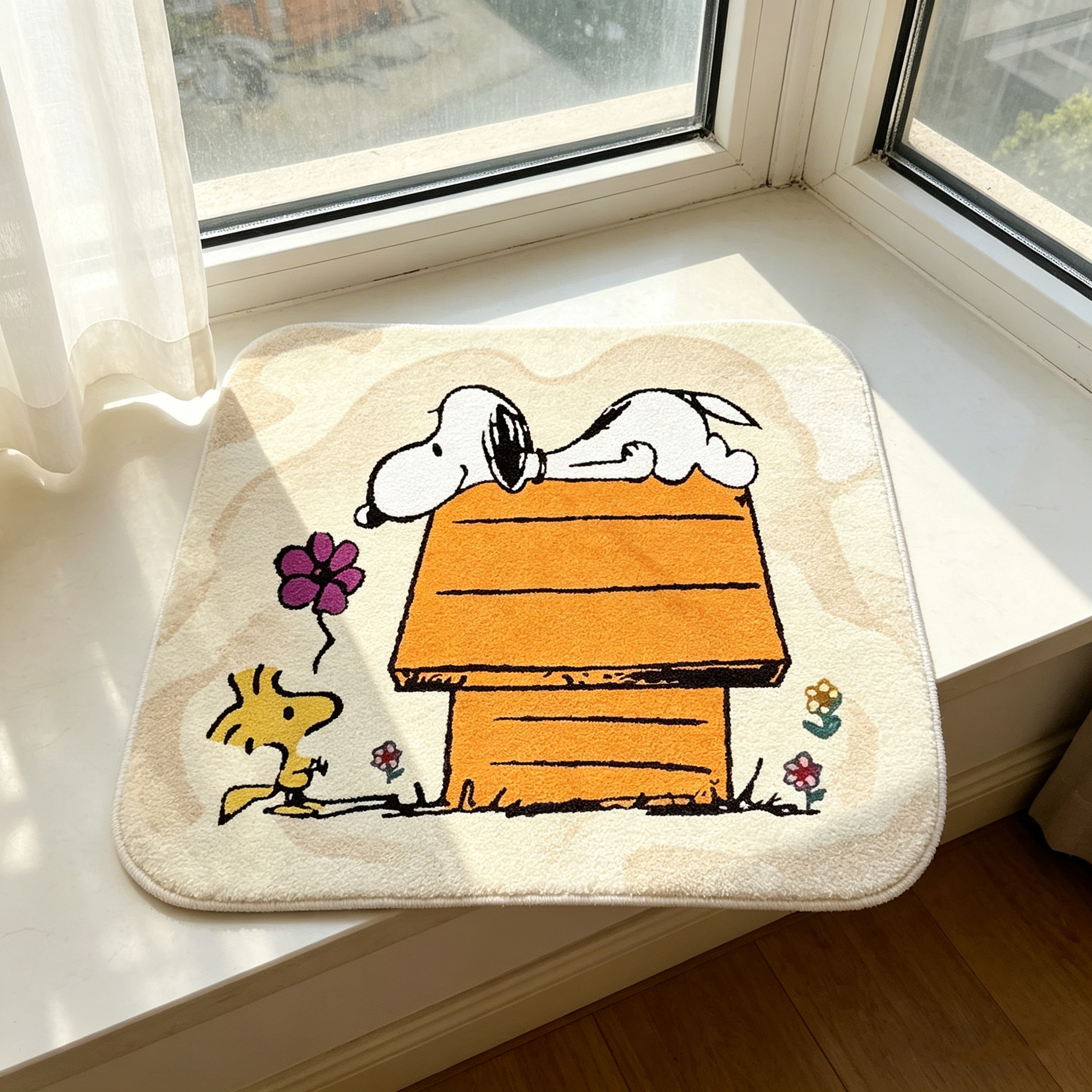 Cute Cartoon Snoopy House Shap - Home Goods Bathroom Mats avaliação e preço