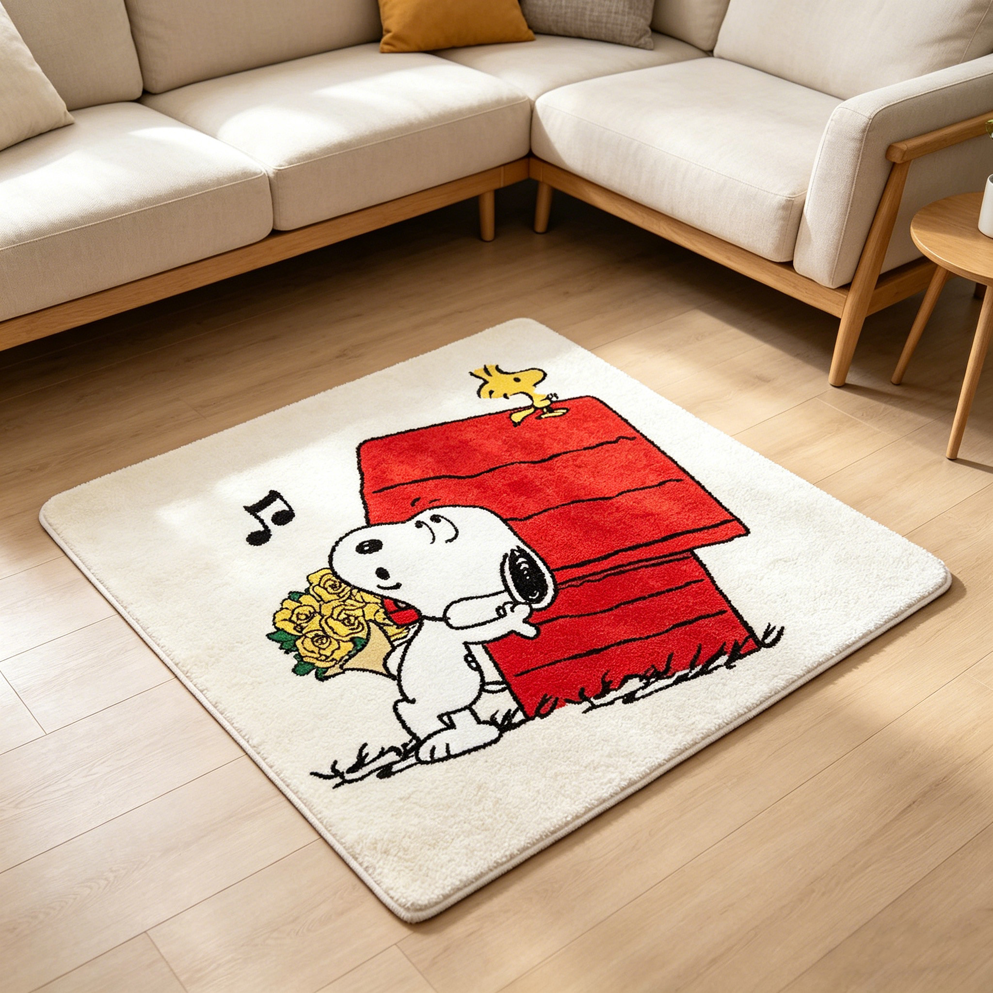 Cute Cartoon Snoopy House Shap - Home Goods Bathroom Mats avaliação e preço