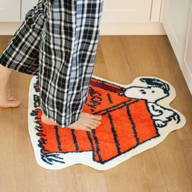 Cute Cartoon Snoopy House Shap - Home Goods Bathroom Mats avaliação e preço