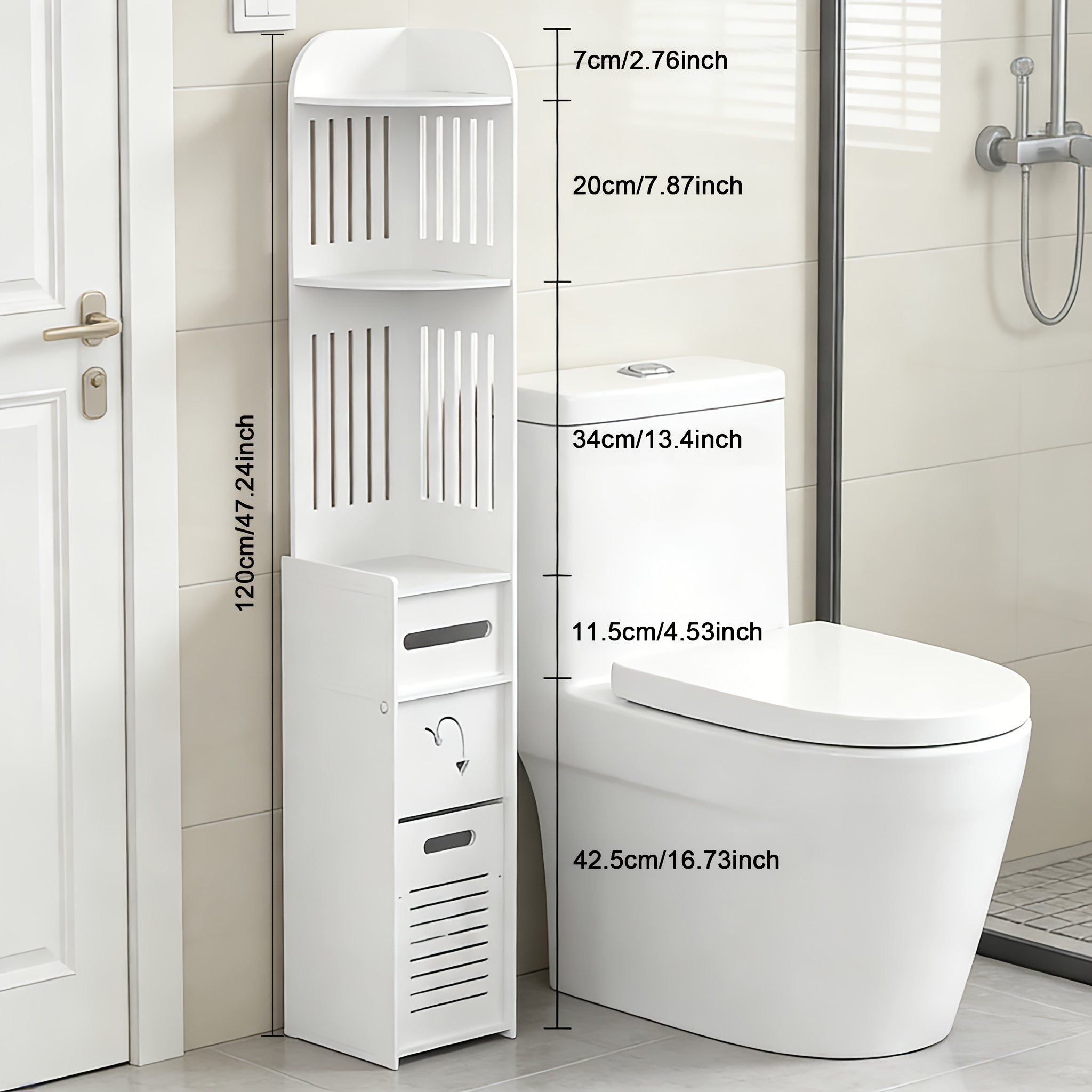 Space-Saving Bathroom Cabinet, - Home Bathroom Accessories avaliação e preço