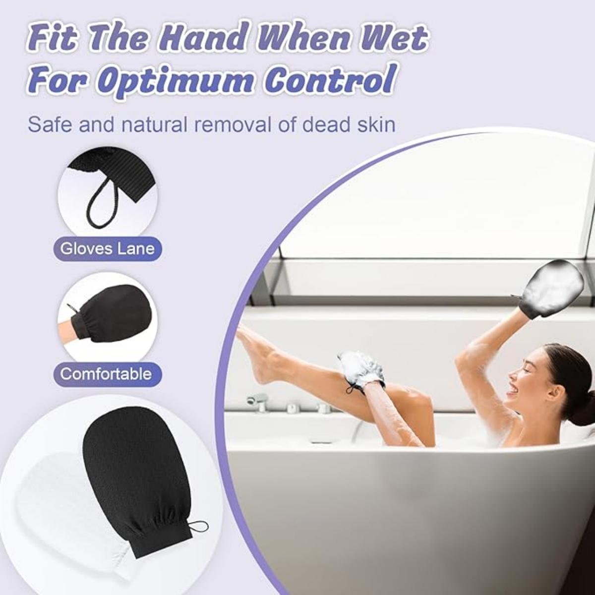 Hammam Exfoliating Shower Glov - Home Bathroom Gadgets avaliação e preço