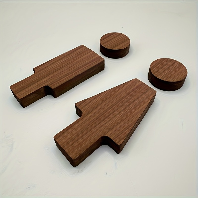 2PCS Wooden Bathroom Sign for  - Home Bathroom Accessories avaliação e preço