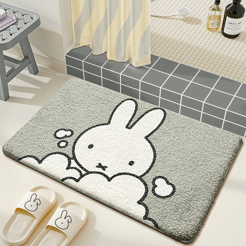 Kawaii Miffy Floor Mat Cute Ca - Home Goods Bathroom Mats avaliação e preço