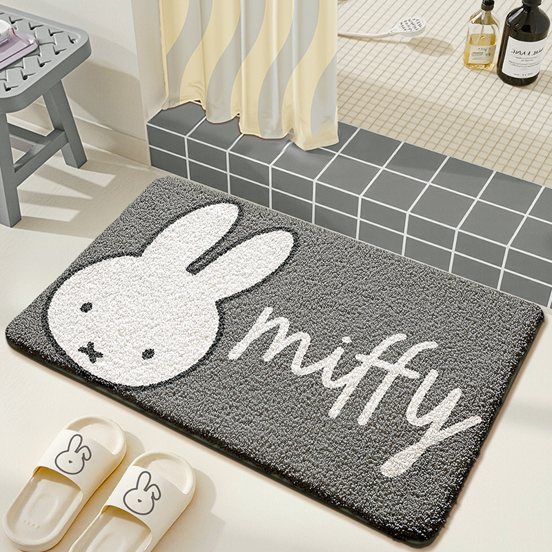 Kawaii Miffy Floor Mat Cute Ca - Home Goods Bathroom Mats avaliação e preço