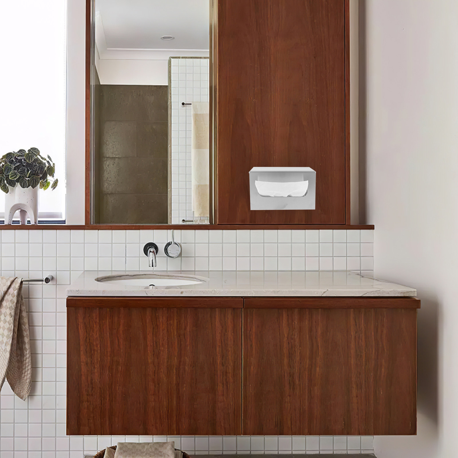 Stainless Steel Wall Mounted T - Home Bathroom Towel Dispenser avaliação e preço