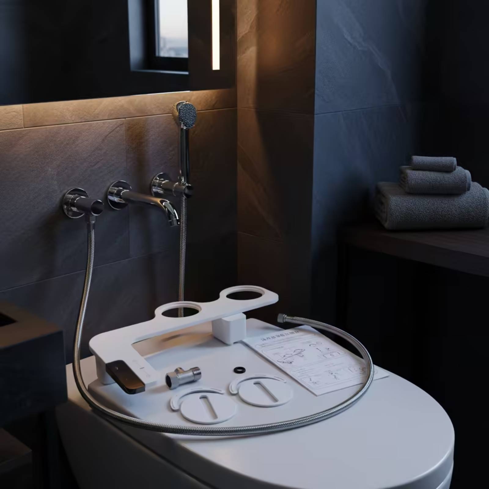 Bidet with Side Control Panel  - Home Bathroom Accessories avaliação e preço