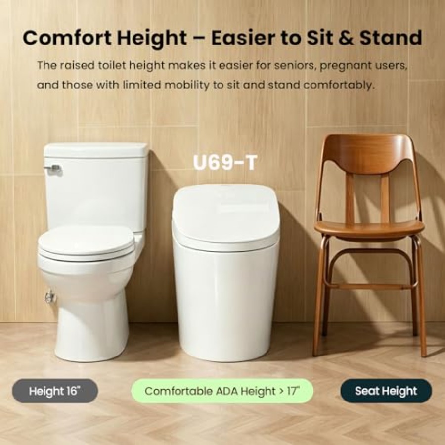 Smart toilet for home bathroom - Home Bathroom Pressure Pump avaliação e preço