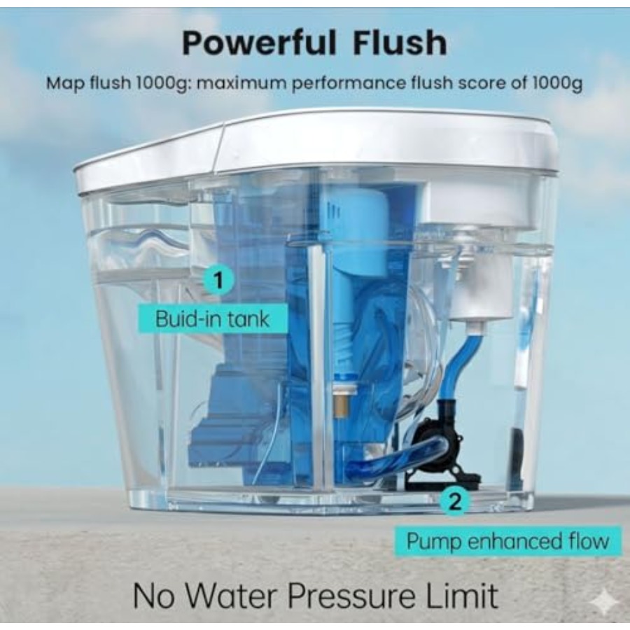 Smart toilet for home bathroom - Home Bathroom Pressure Pump avaliação e preço