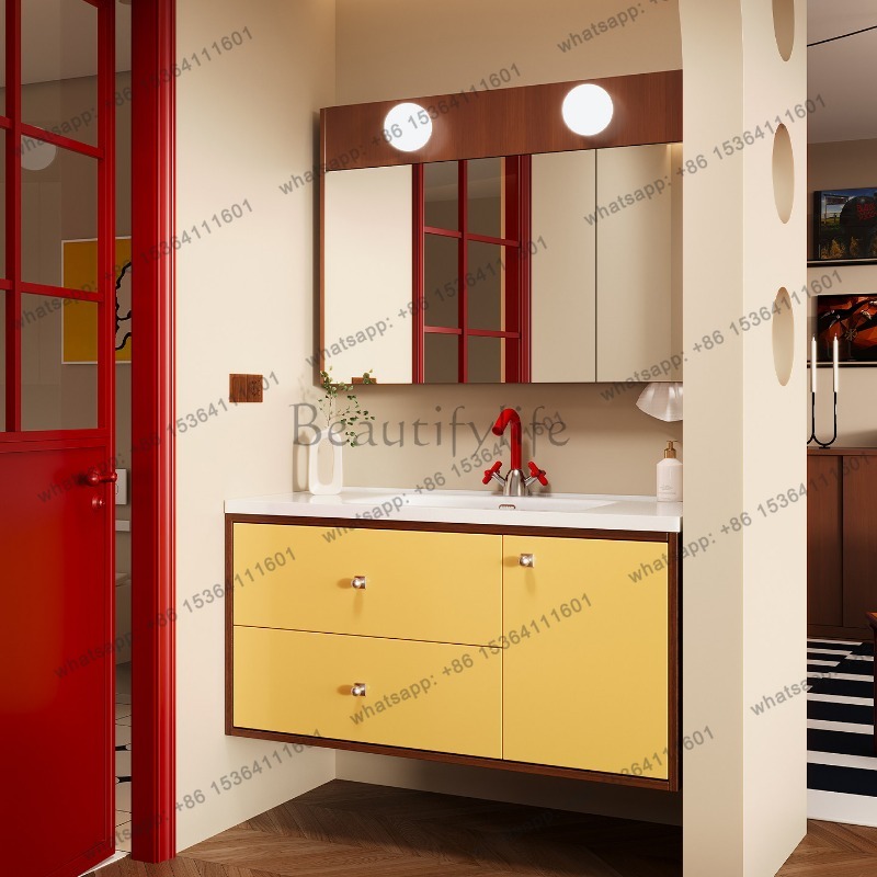 LJY Sink Wall Bathroom Cabinet - Home Bathroom Gadgets avaliação e preço