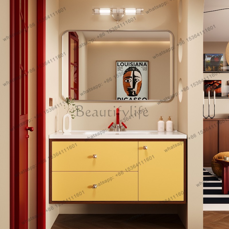 LJY Sink Wall Bathroom Cabinet - Home Bathroom Gadgets avaliação e preço