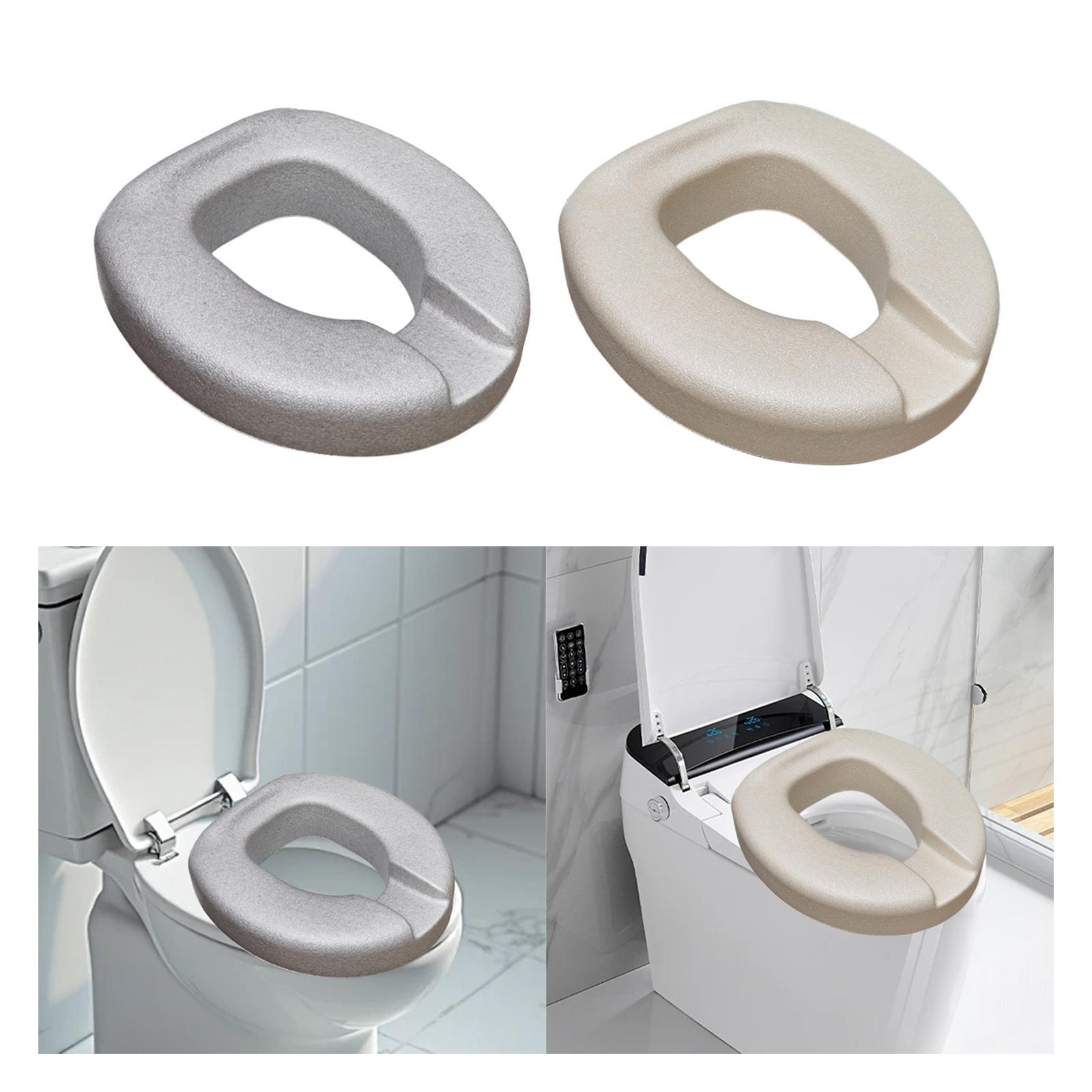 Elevated Toilet Seat Riser Thi - Home Bathroom Accessories avaliação e preço
