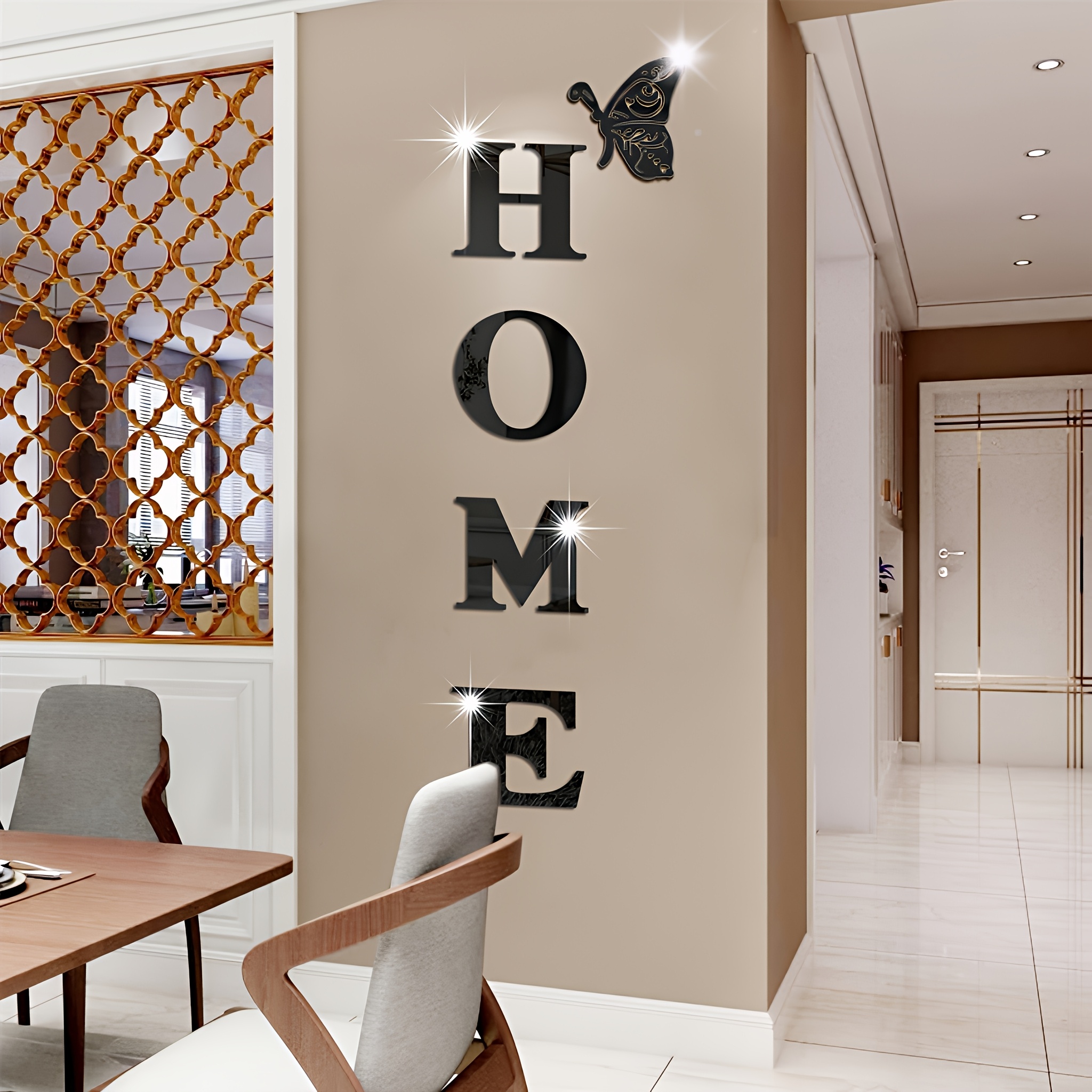 1Set 3D Mirror Wall Sticker Ne - Home Goods Bathroom Mirrors avaliação e preço