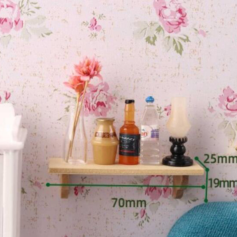1pcs 1:12 Dollhouse Wood Wall  - Home Bathroom Accessories avaliação e preço