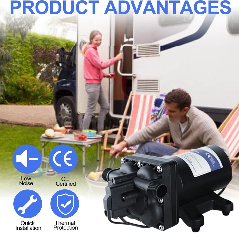 110V AC Water Diaphragm Pump 5 - Home Bathroom Pressure Pump avaliação e preço