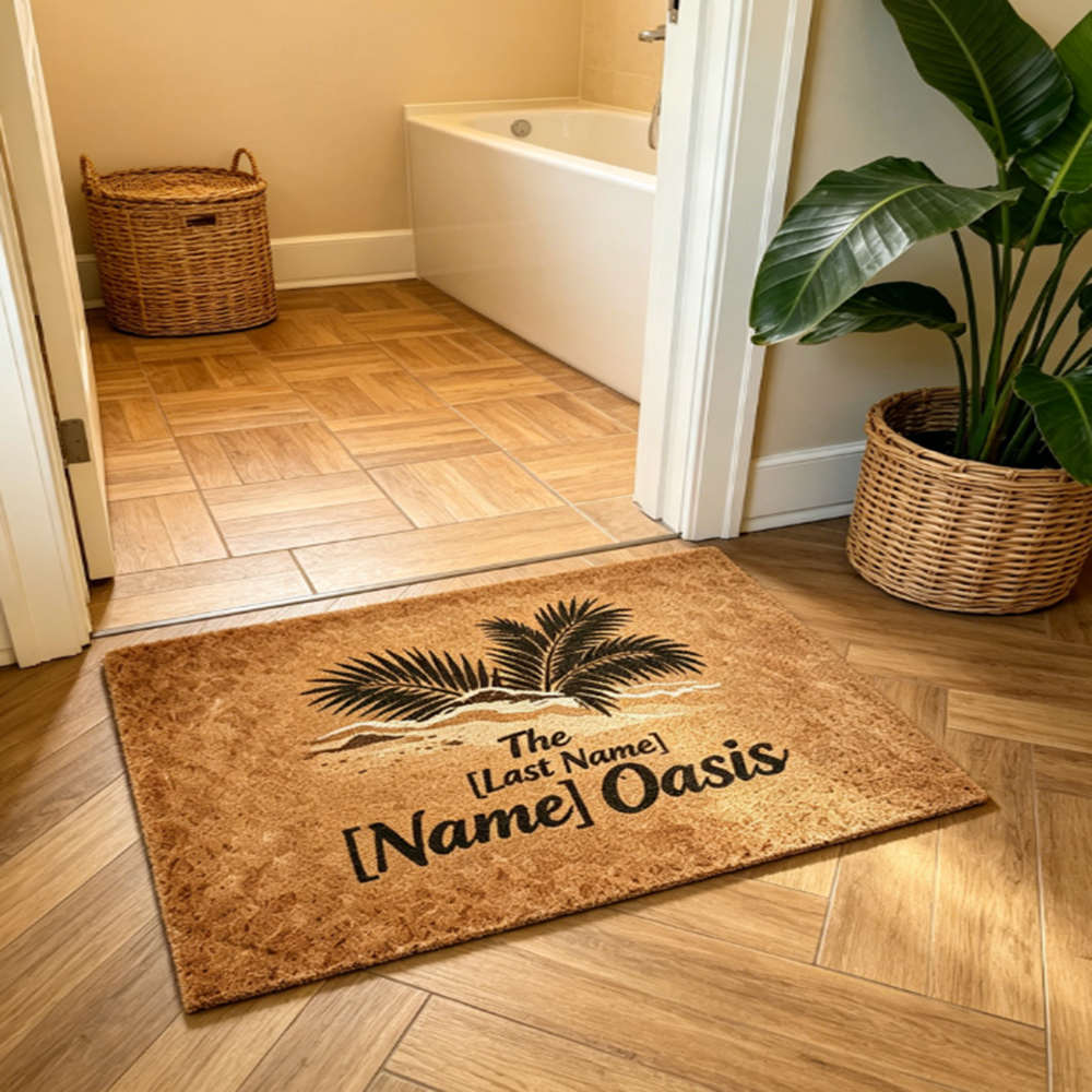 Durable Home Entrance Mat Cust - Home Bathroom Name avaliação e preço