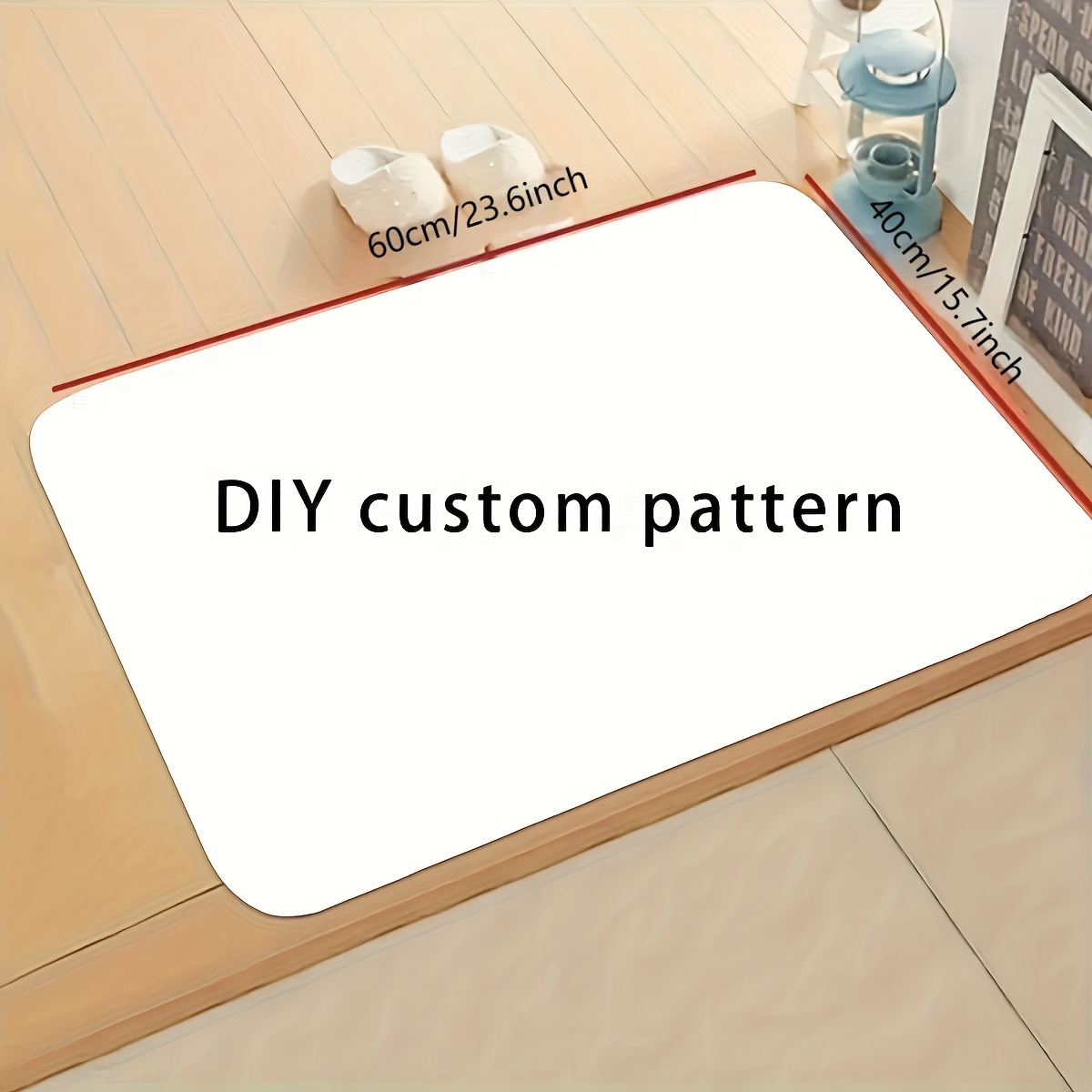 Customizable DIY Mat Entrance  - Home Bathroom Name avaliação e preço