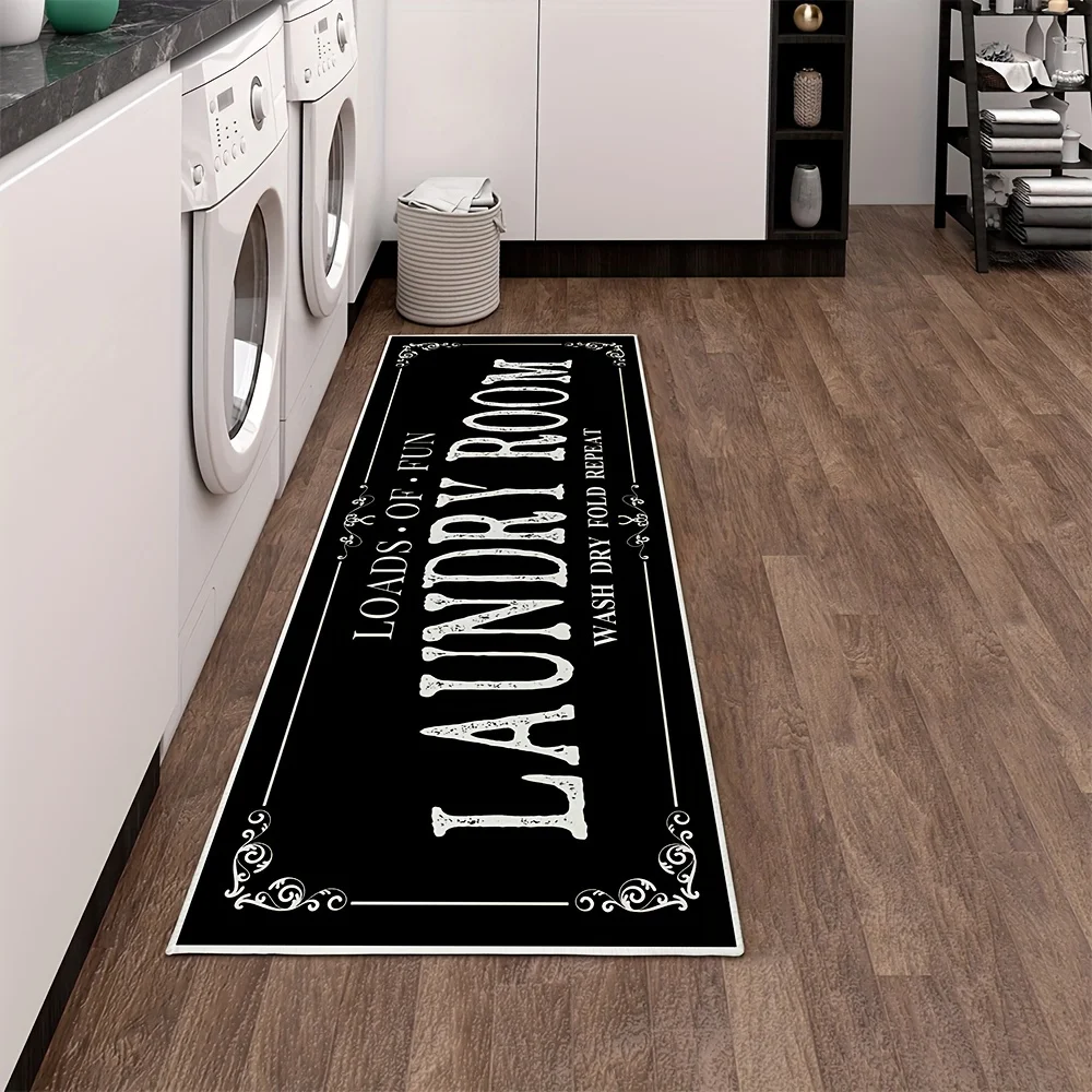 Laundry Room Rug Runner Non Sl - Home Bathroom Gadgets avaliação e preço