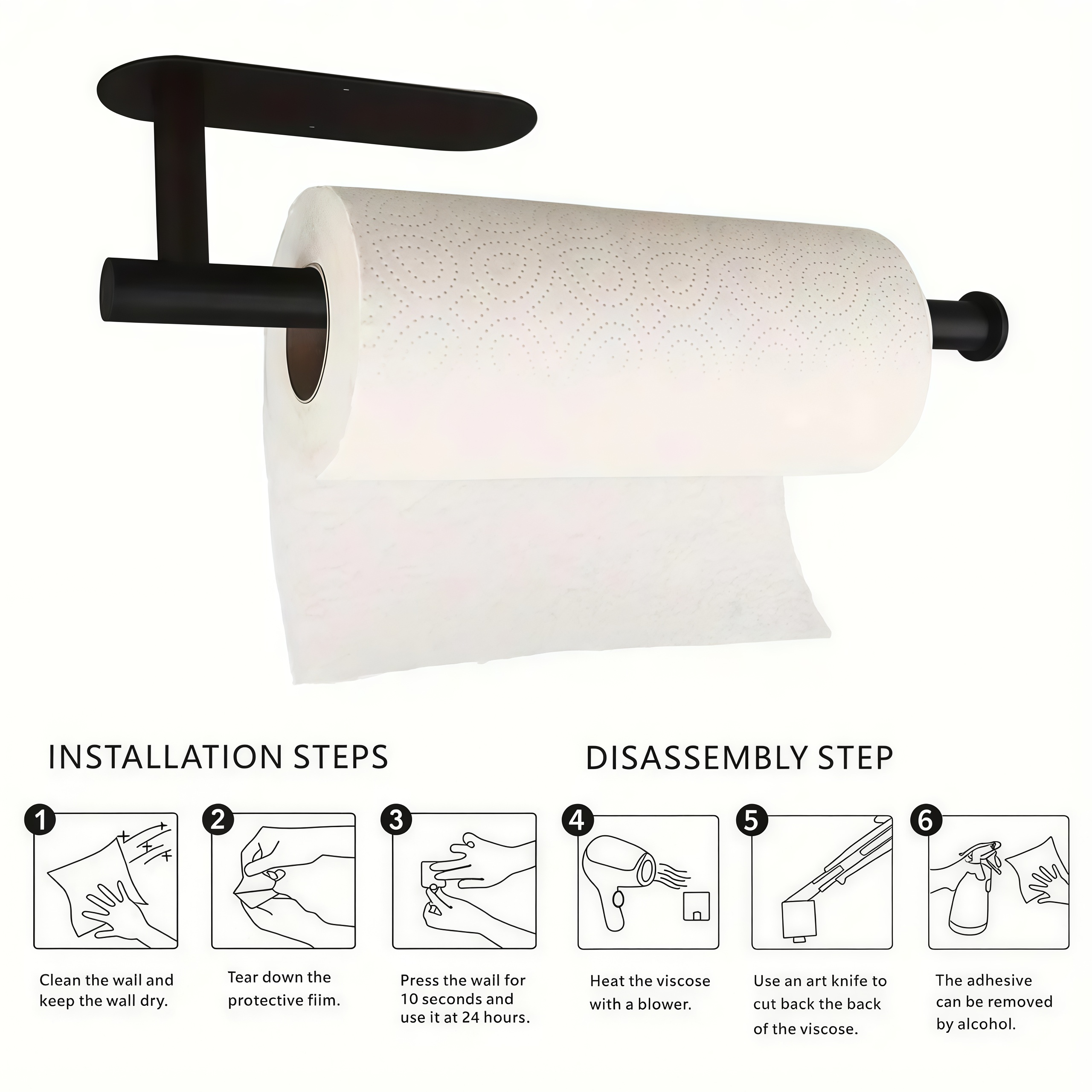 Small Space Organizer, Wall-mo - Home Bathroom Towel Dispenser avaliação e preço