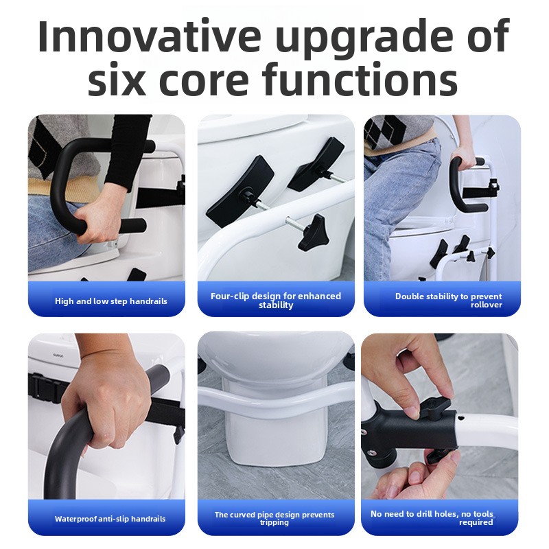 Elderly Toilet Grab Bars — Hom - Home Bathroom Grab Bar avaliação e preço