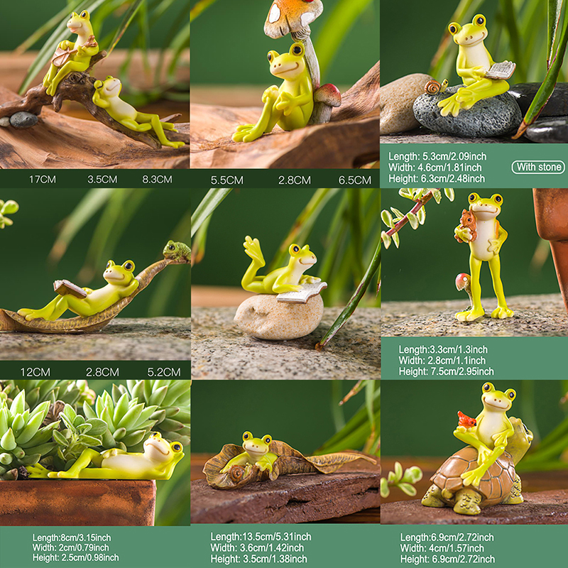 Resin Funny Frog Figurines For - Home Bathroom Gadgets avaliação e preço