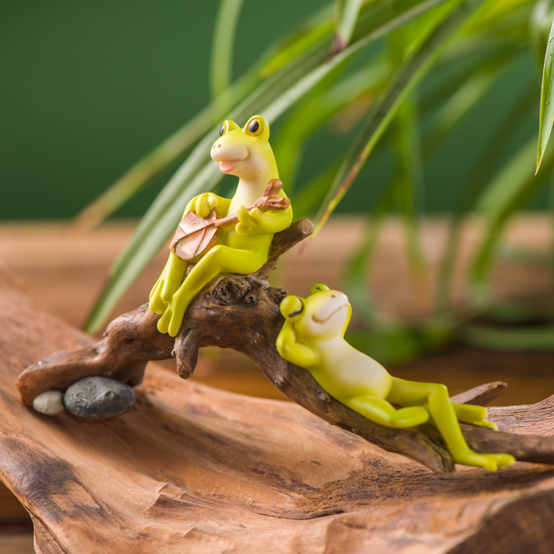 Resin Funny Frog Figurines For - Home Bathroom Gadgets avaliação e preço