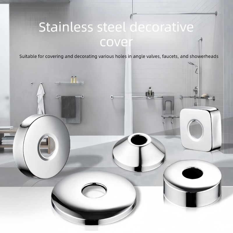 Stainless Steel Pipe Trim Cove - Home Bathroom Gadgets avaliação e preço