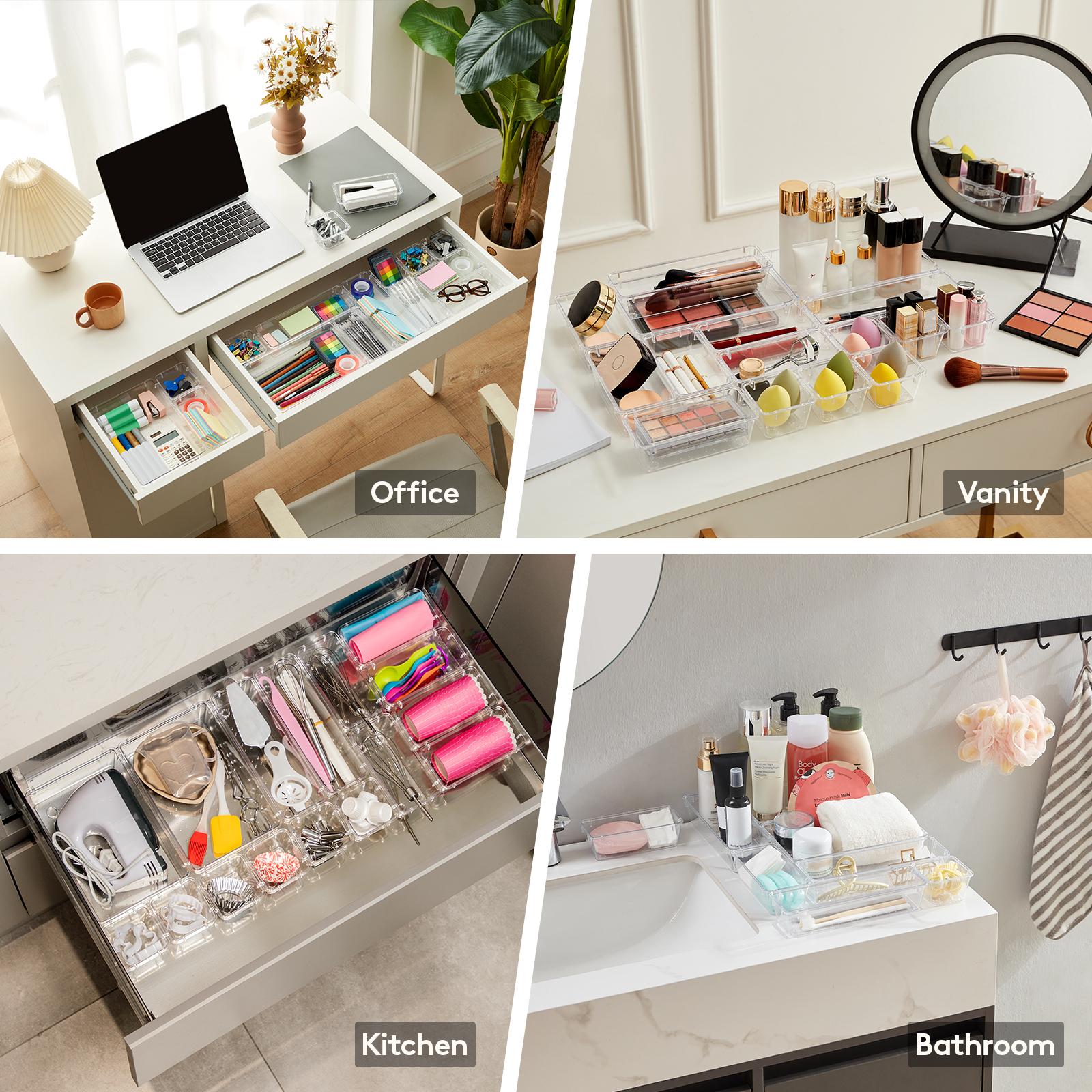 Lifewit Plastic Makeup Organiz - Home Bathroom Gadgets avaliação e preço