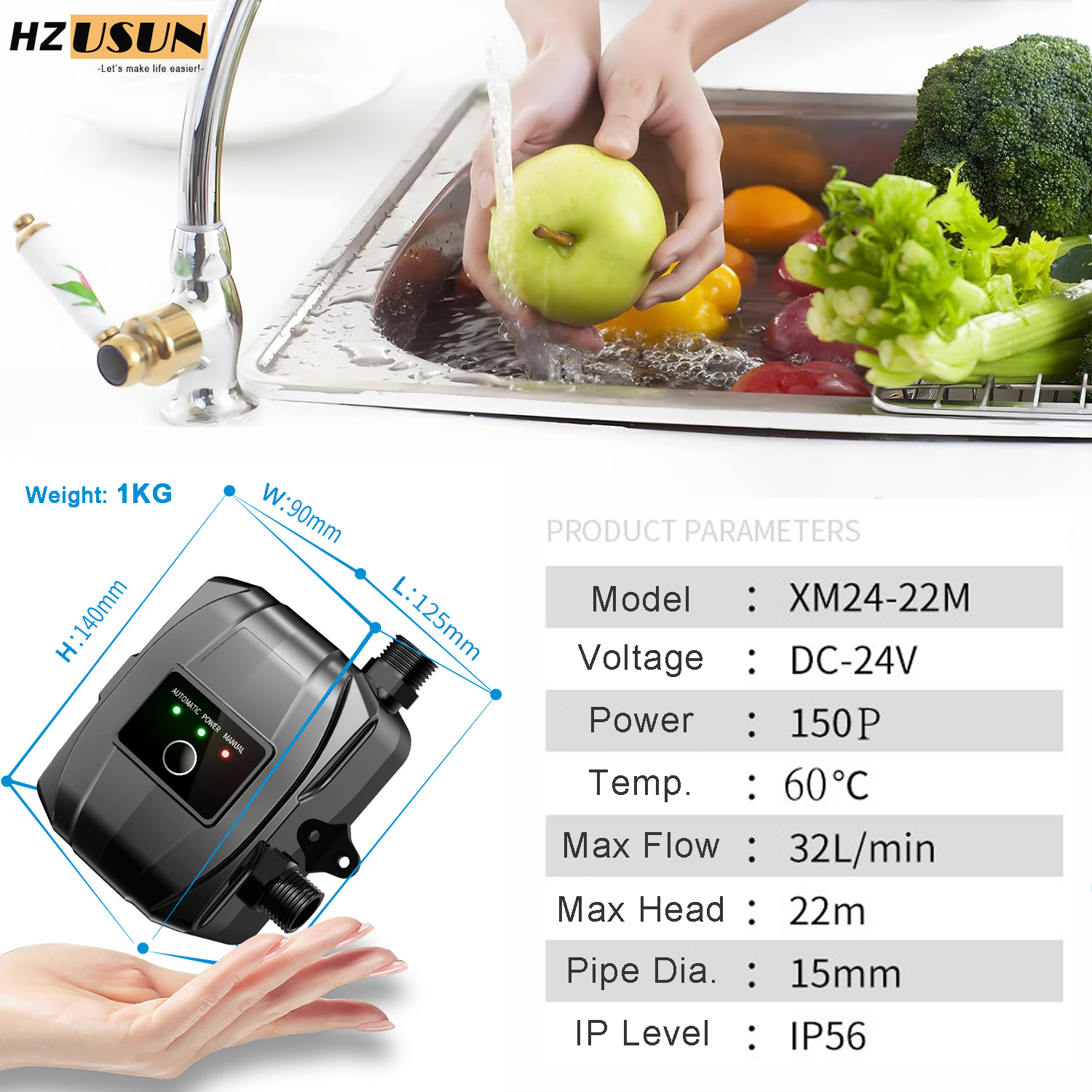 150W 24V Fully Automatic Press - Home Bathroom Pressure Pump avaliação e preço