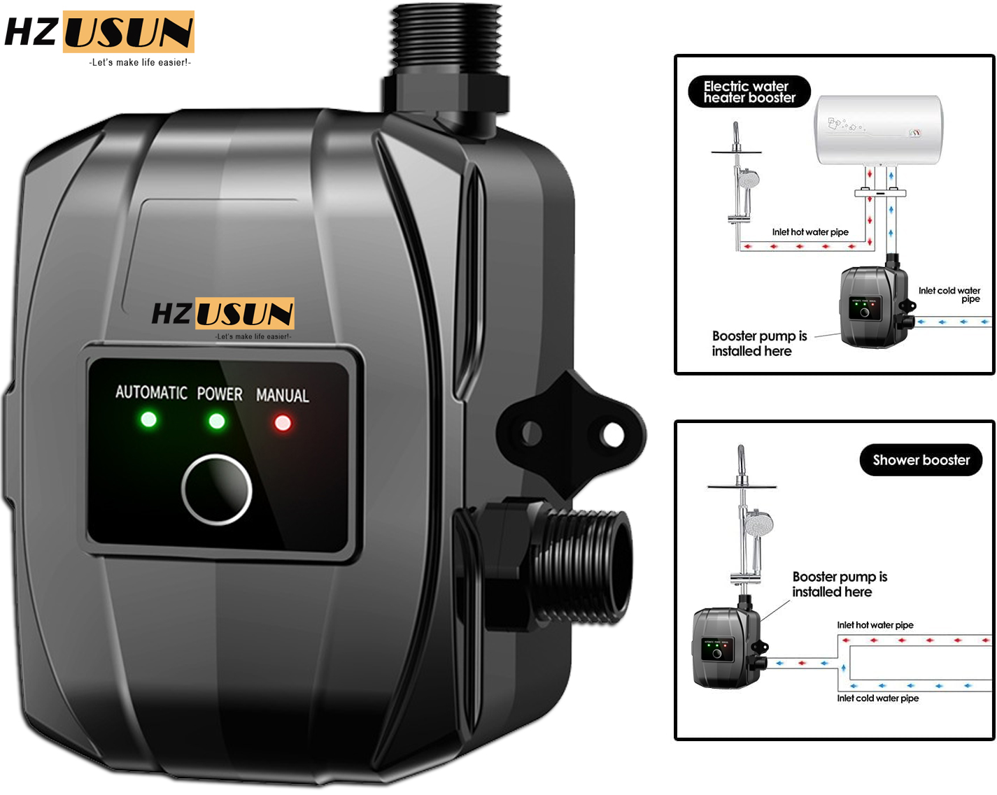 150W 24V Fully Automatic Press - Home Bathroom Pressure Pump avaliação e preço