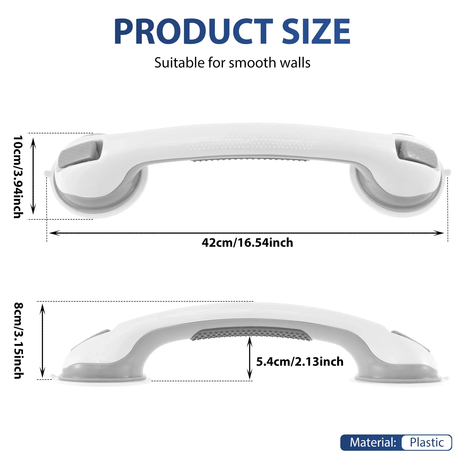2Pcs Shower Grab Bar Nonslip S - Home Bathroom Grab Bar avaliação e preço