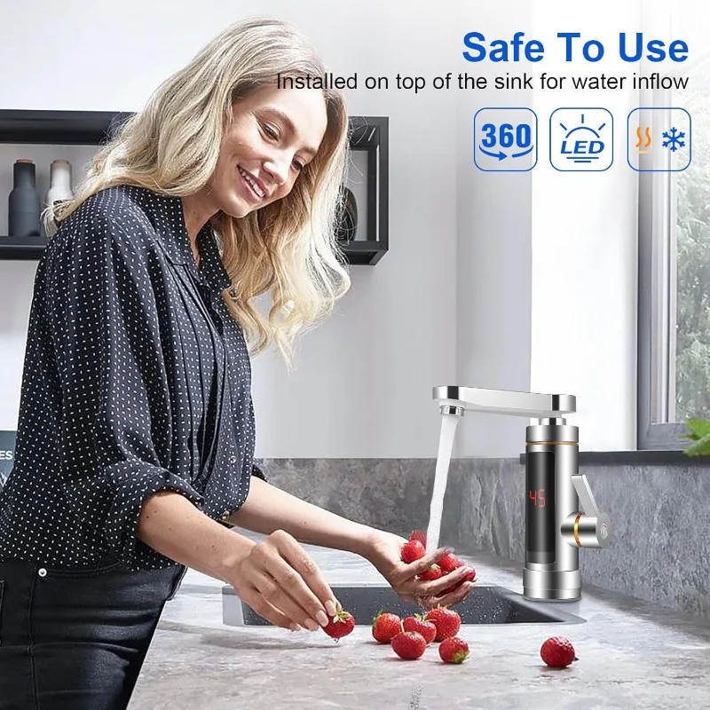 Electric Instant Heater Faucet - Home Bathroom Water Heater avaliação e preço
