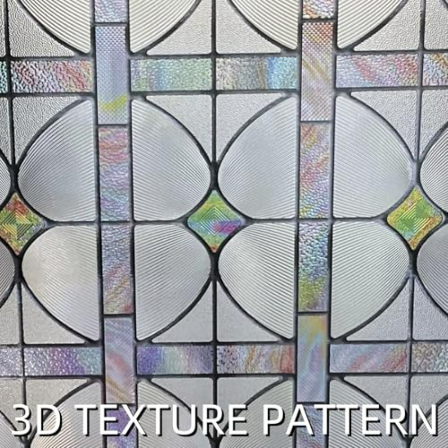 3D Stained Glass Window Film,  - Home Bathroom Glass avaliação e preço