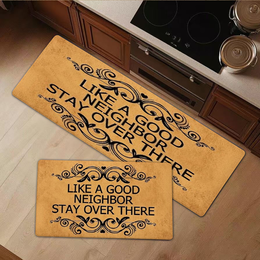 1/2/3Pcs Flannel Kitchen Mat—F - Home Goods Bathroom Mats avaliação e preço