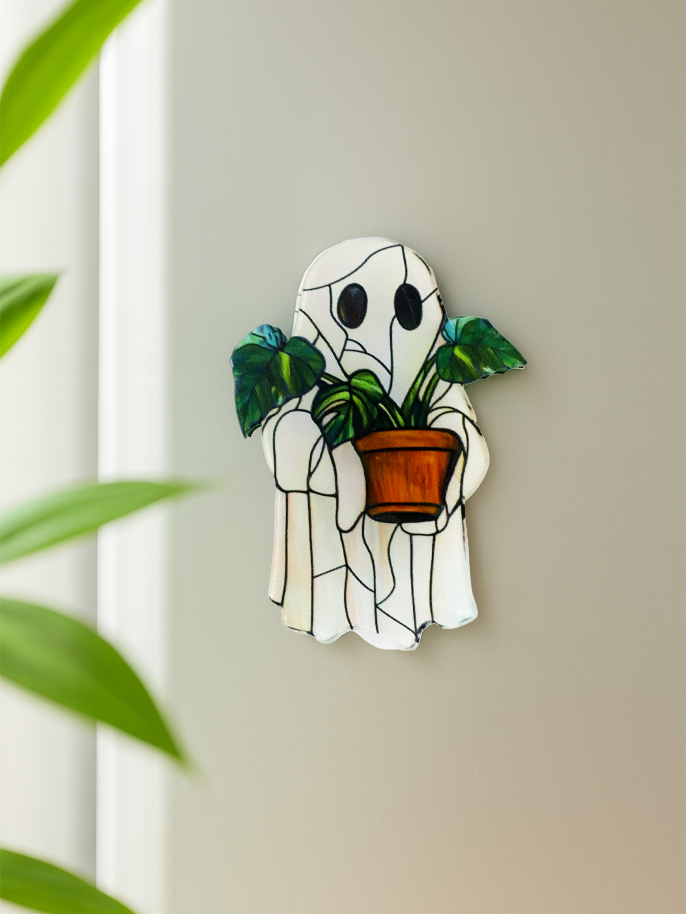 Halloween Ghost Acrylic Sticke - Home Bathroom Glass avaliação e preço