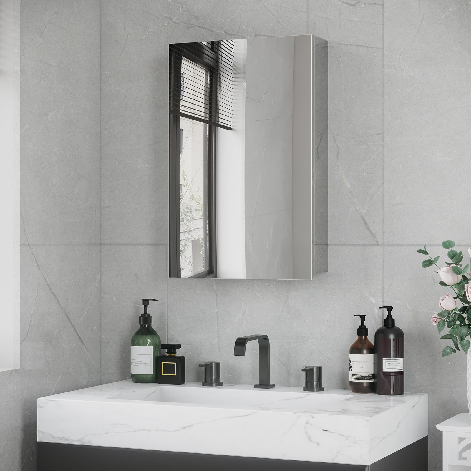 Bathroom Cabinet Wall Mounted  - Home Bathroom Glass avaliação e preço