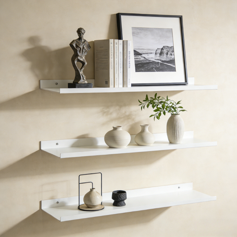 Metal Floating Shelves Wall Mo - Home Bathroom Gadgets avaliação e preço