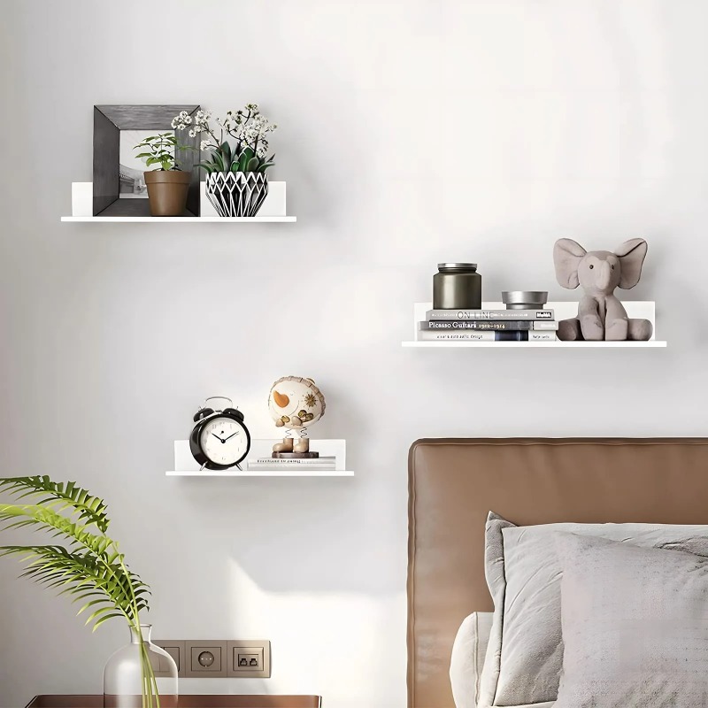 Metal Floating Shelves Wall Mo - Home Bathroom Gadgets avaliação e preço